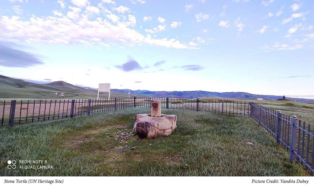 International Writers Retreat in Mongolia 27 Stone Turtle (UN Heritage Site). Picture Credit: Vandita Dubey