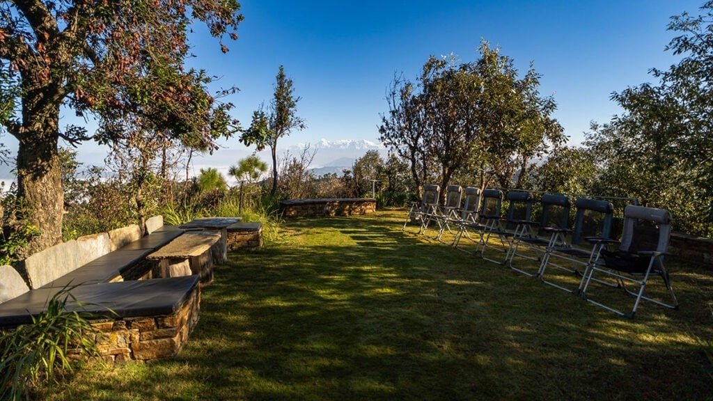 The island at the Himalayan Writing Retreat