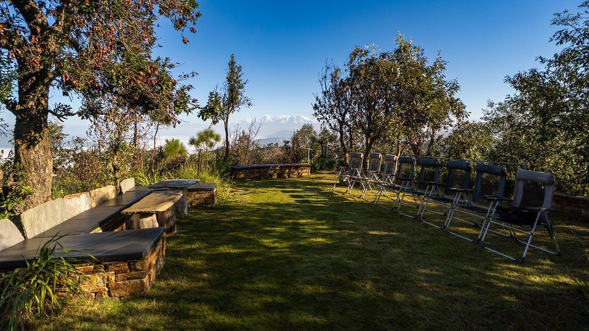The island at the Himalayan Writing Retreat