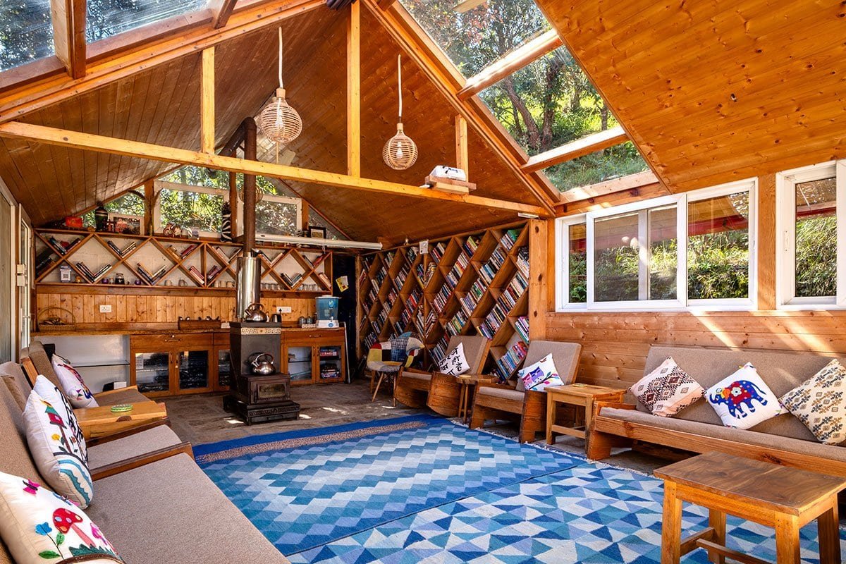 The Book Lounge at the Himalayan Writing Retreat