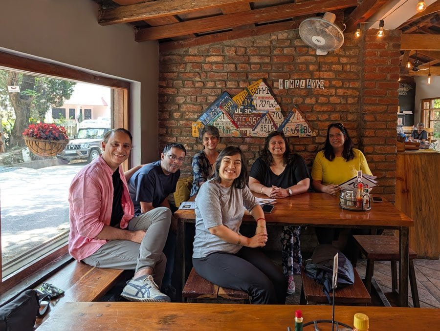 iHeart Café, Bhimtal, enroute to the Himalayan Writing Retreat, Satkhol for Ameen Haque's Storyteller Way Workshop.